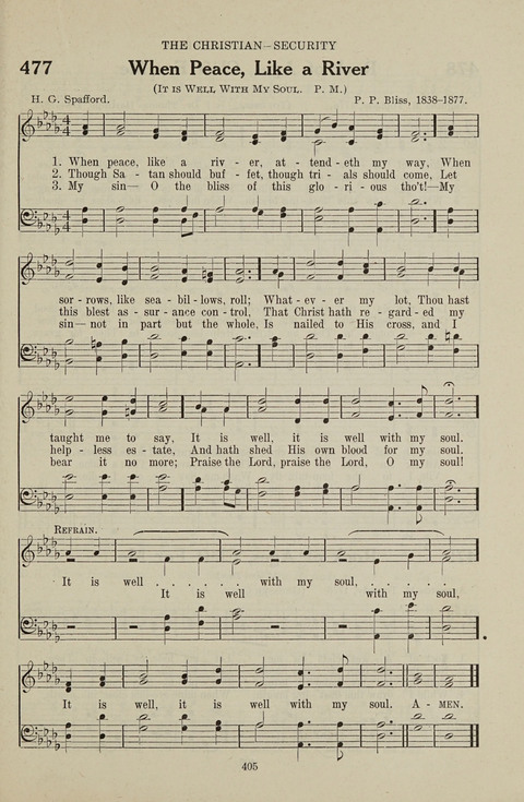 Service Hymnal: with responsive readings, appropriate for all Protestant religious activities page 397