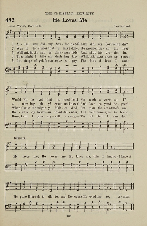 Service Hymnal: with responsive readings, appropriate for all Protestant religious activities page 401