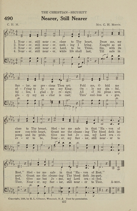Service Hymnal: with responsive readings, appropriate for all Protestant religious activities page 409