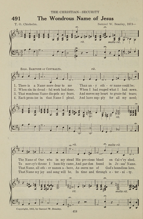 Service Hymnal: with responsive readings, appropriate for all Protestant religious activities page 410