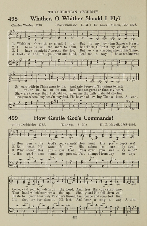 Service Hymnal: with responsive readings, appropriate for all Protestant religious activities page 418
