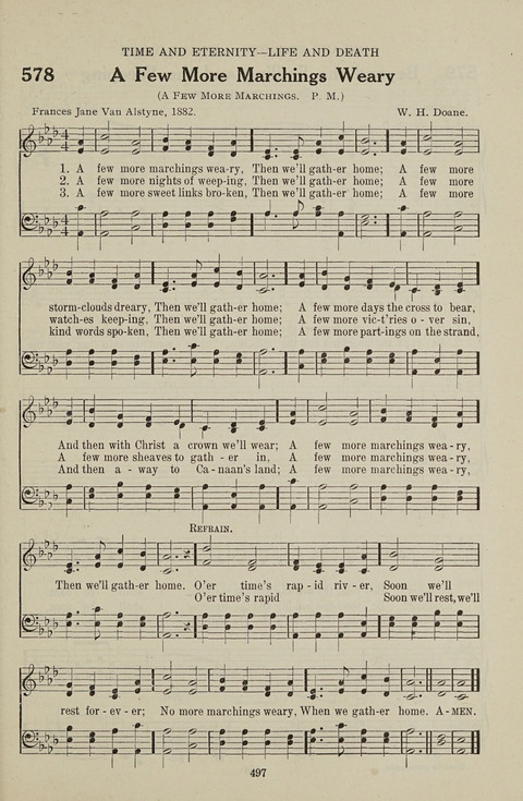 Service Hymnal: with responsive readings, appropriate for all Protestant religious activities page 489