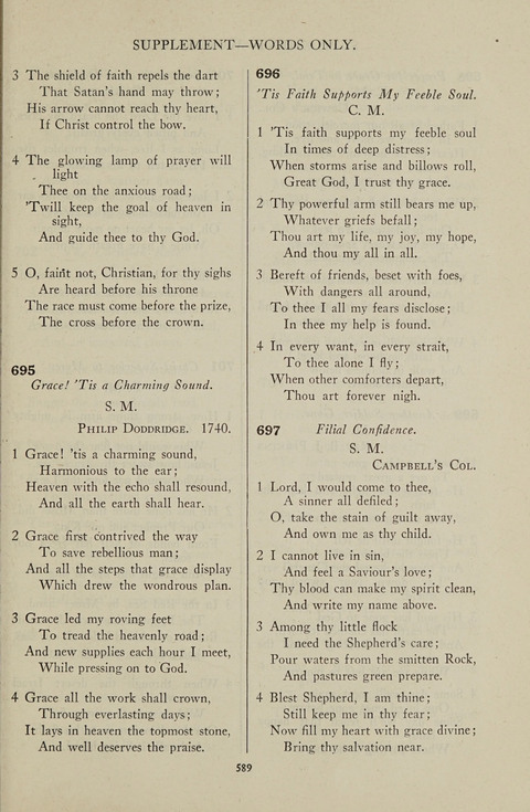 Service Hymnal: with responsive readings, appropriate for all Protestant religious activities page 581