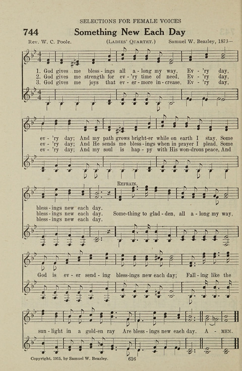 Service Hymnal: with responsive readings, appropriate for all Protestant religious activities page 608