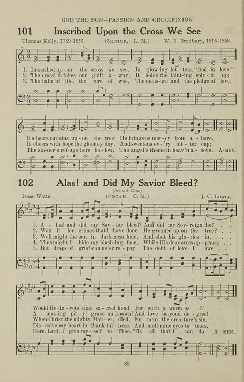 Service Hymnal: with responsive readings, appropriate for all Protestant religious activities page 74