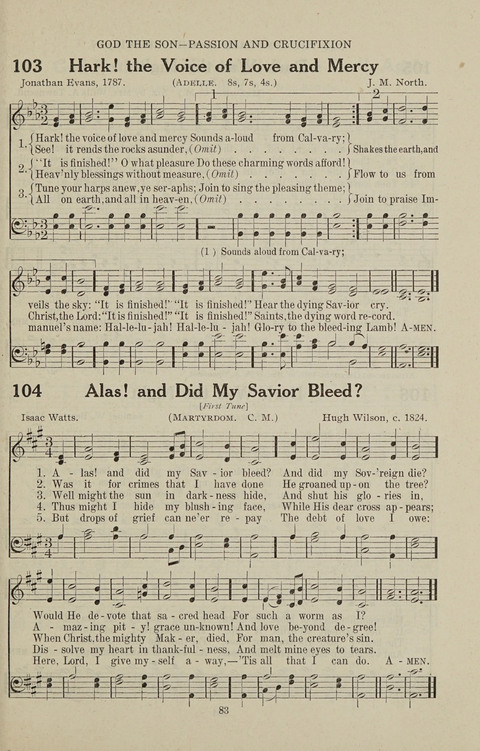 Service Hymnal: with responsive readings, appropriate for all Protestant religious activities page 75