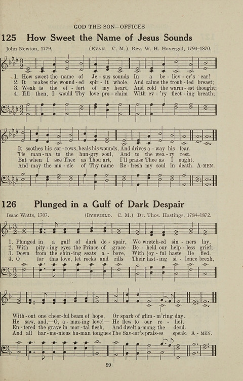 Service Hymnal: with responsive readings, appropriate for all Protestant religious activities page 91