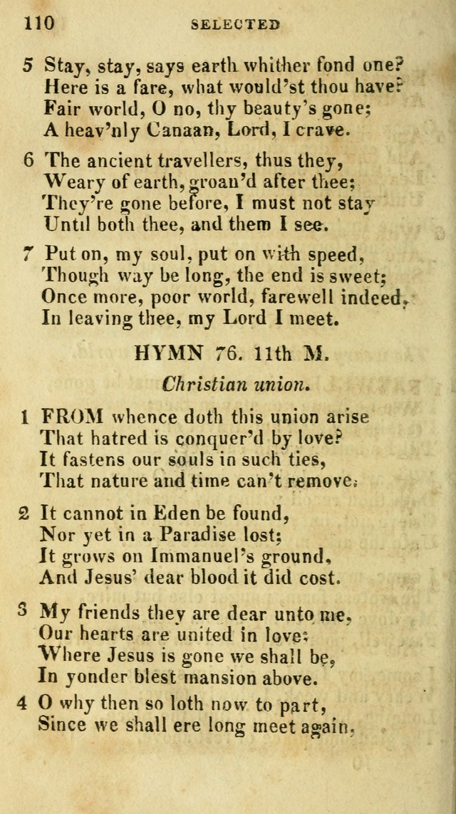A Selection of Hymns, from the Best Authors page 114