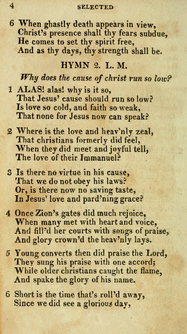 A Selection of Hymns, from the Best Authors page 4