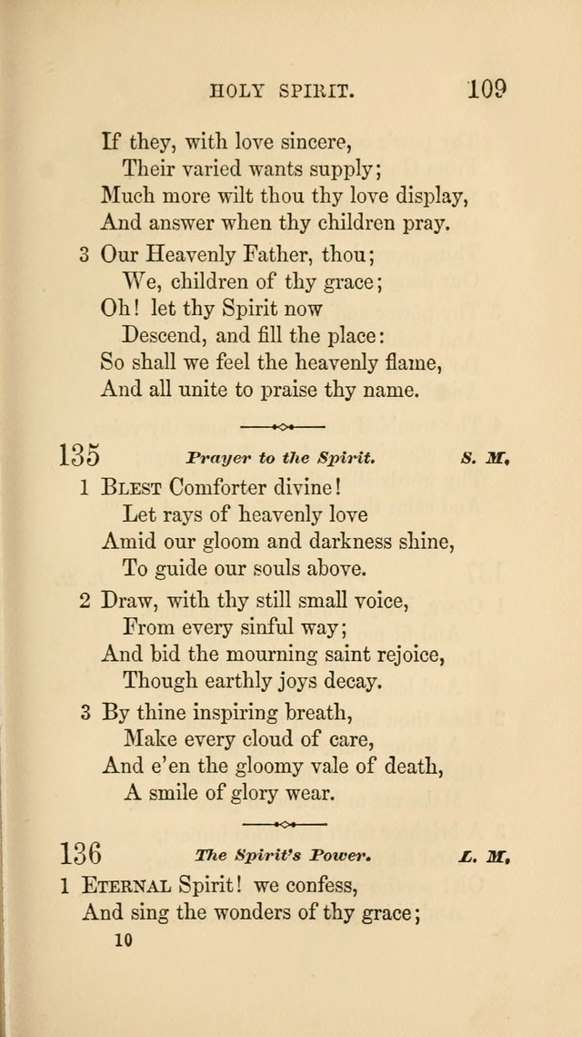 Social Hymn Book: Being the Hymns of the Social Hymn and Tune Book for the Lecture Room, Prayer Meeting, Family, and Congregation (2nd ed.) page 109