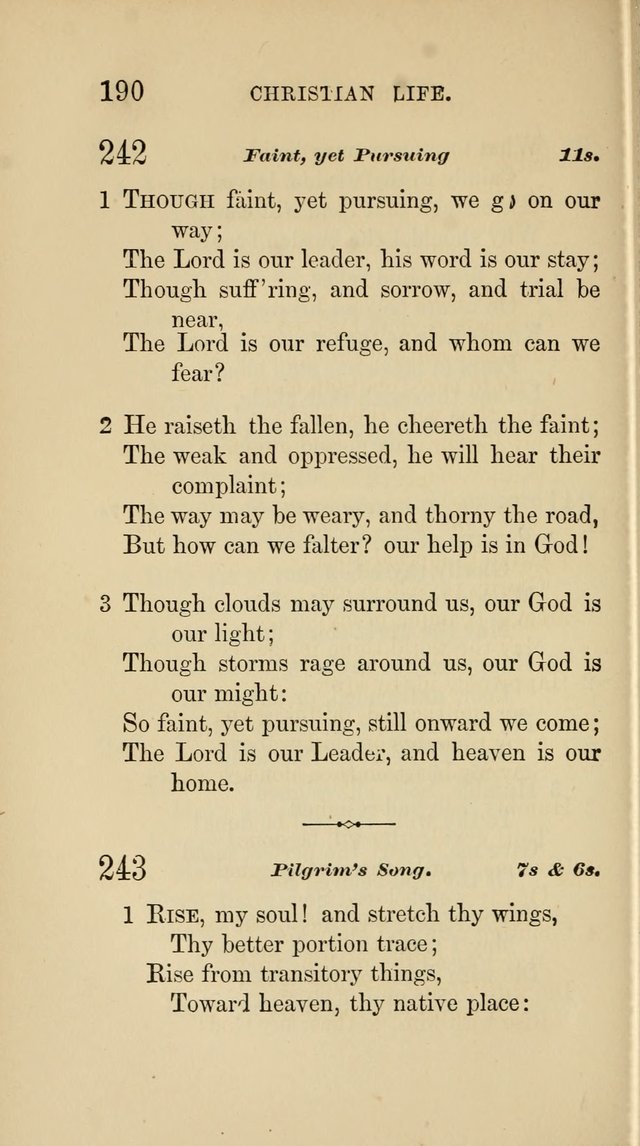 Social Hymn Book: Being the Hymns of the Social Hymn and Tune Book for the Lecture Room, Prayer Meeting, Family, and Congregation (2nd ed.) page 190