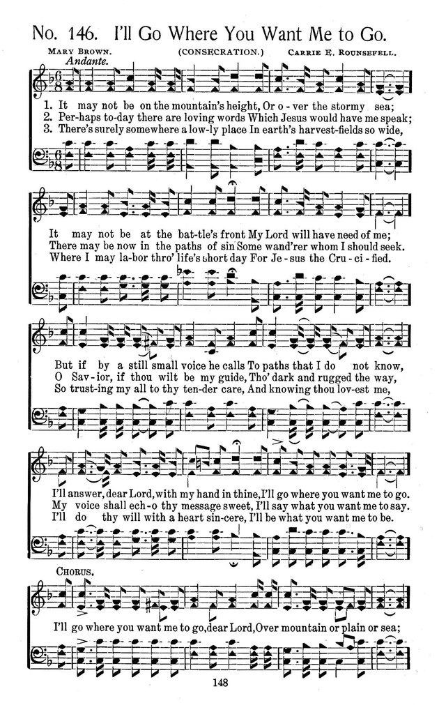 Select Hymns: for Christian worship and general gospel service page 148