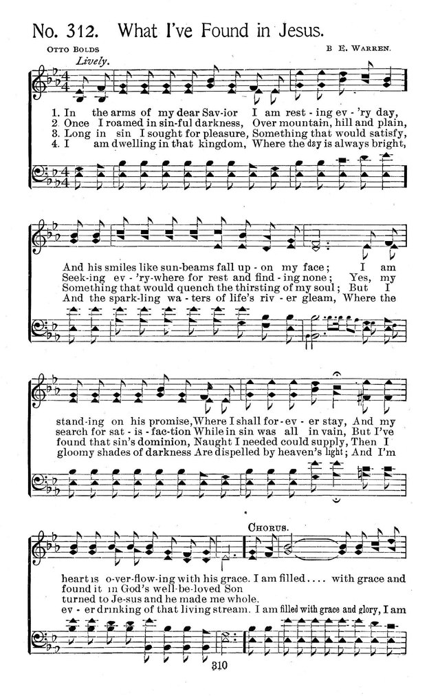 Select Hymns: for Christian worship and general gospel service page 310