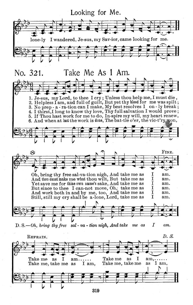 Select Hymns: for Christian worship and general gospel service page 319