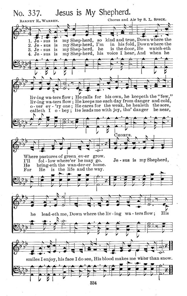 Select Hymns: for Christian worship and general gospel service page 334