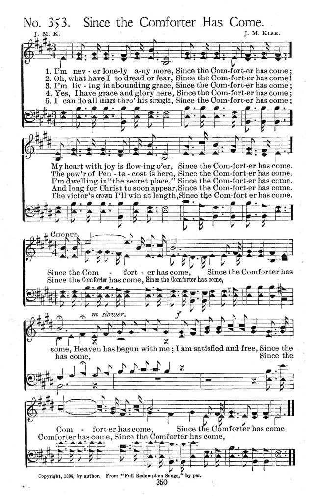 Select Hymns: for Christian worship and general gospel service page 350