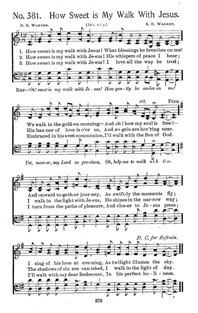 Select Hymns: for Christian worship and general gospel service page 378