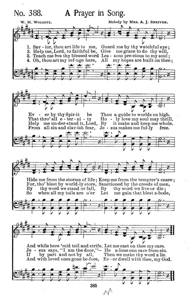 Select Hymns: for Christian worship and general gospel service page 385