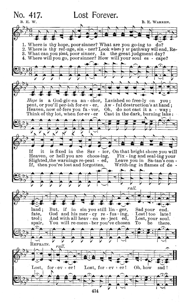 Select Hymns: for Christian worship and general gospel service page 414