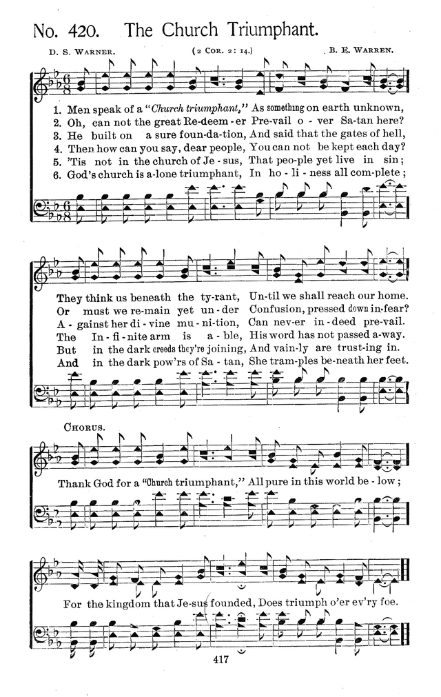 Select Hymns: for Christian worship and general gospel service page 417