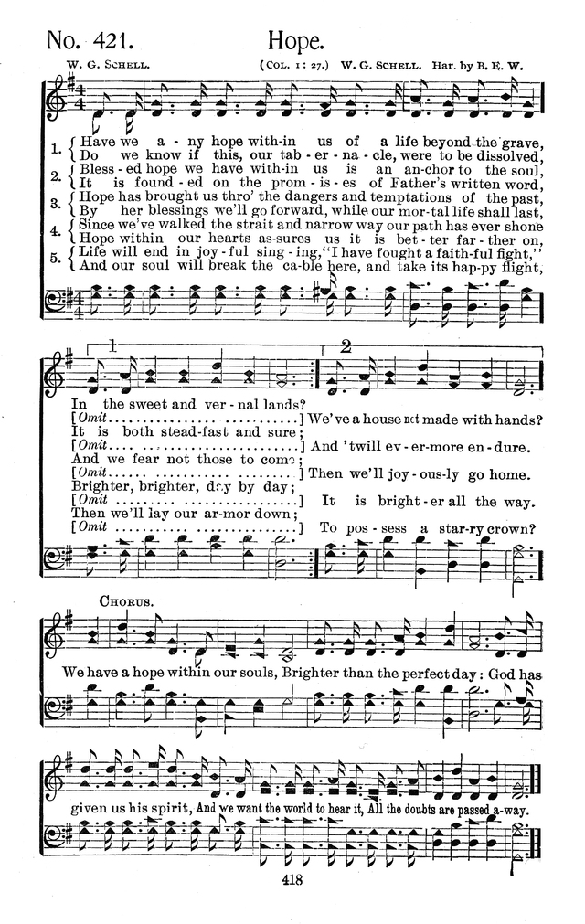 Select Hymns: for Christian worship and general gospel service page 418
