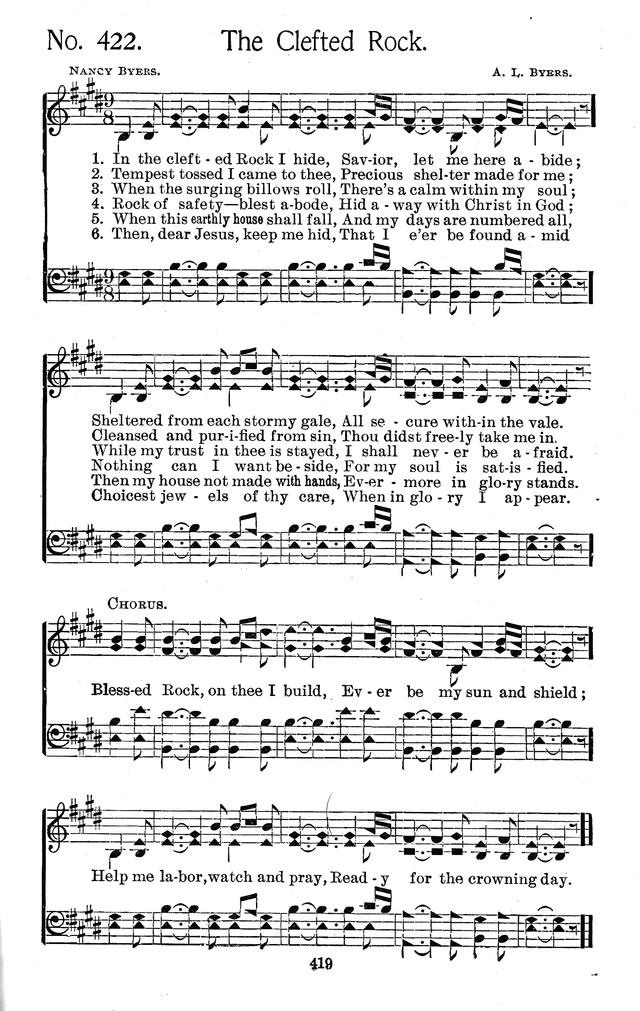 Select Hymns: for Christian worship and general gospel service page 419