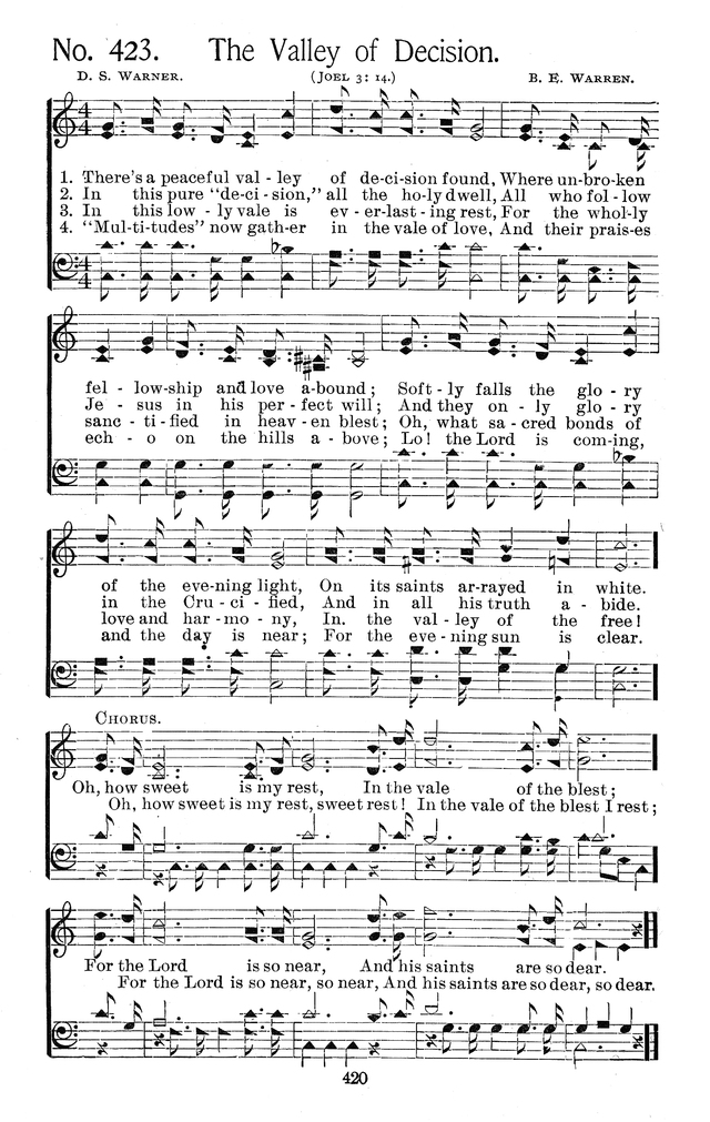 Select Hymns: for Christian worship and general gospel service page 420