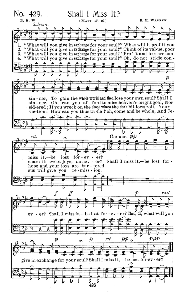 Select Hymns: for Christian worship and general gospel service page 426