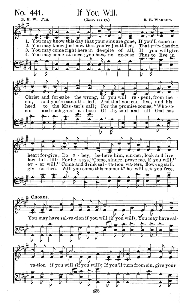 Select Hymns: for Christian worship and general gospel service page 438