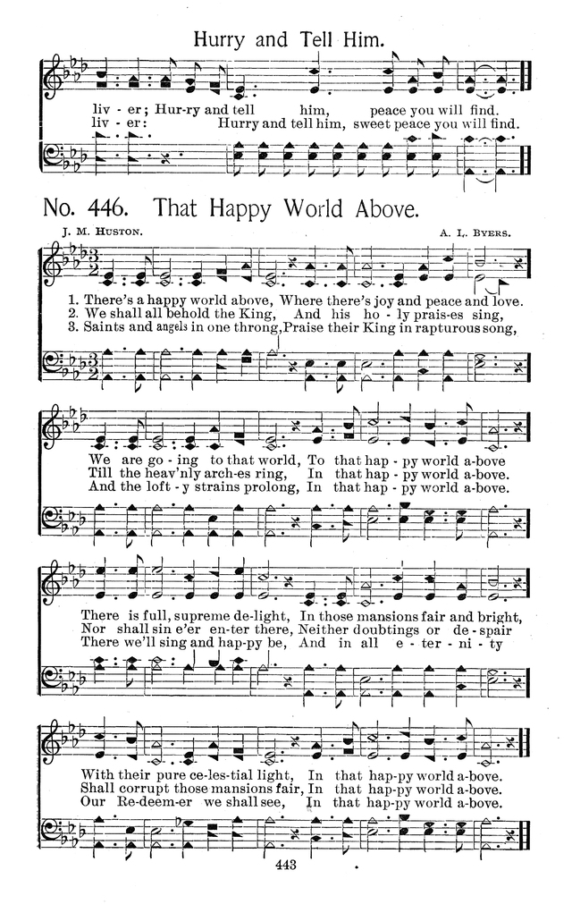 Select Hymns: for Christian worship and general gospel service page 443