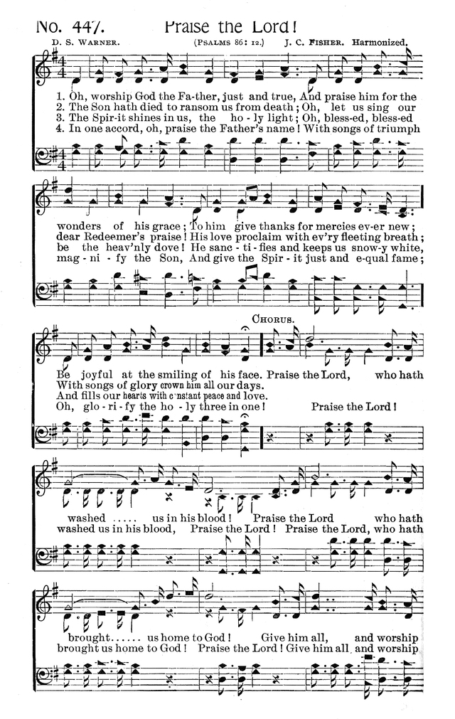 Select Hymns: for Christian worship and general gospel service page 444