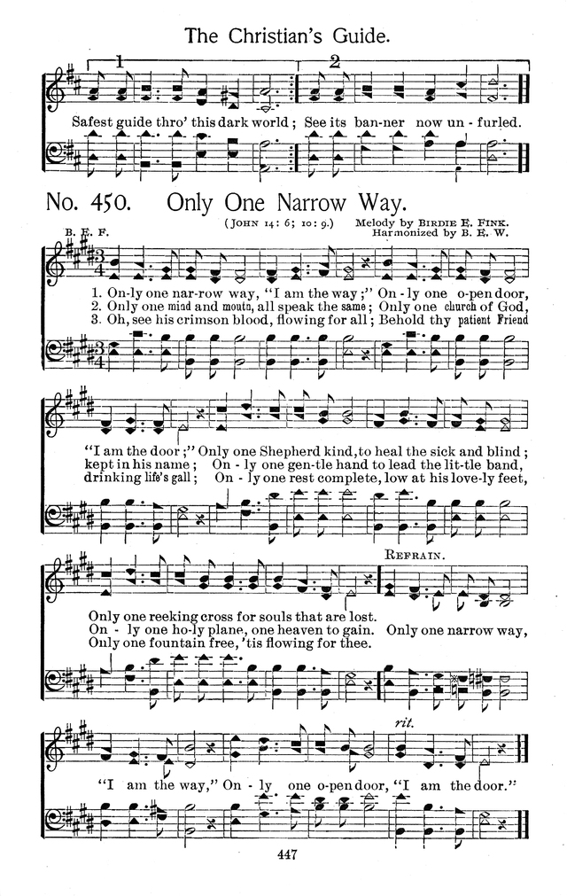 Select Hymns: for Christian worship and general gospel service page 447