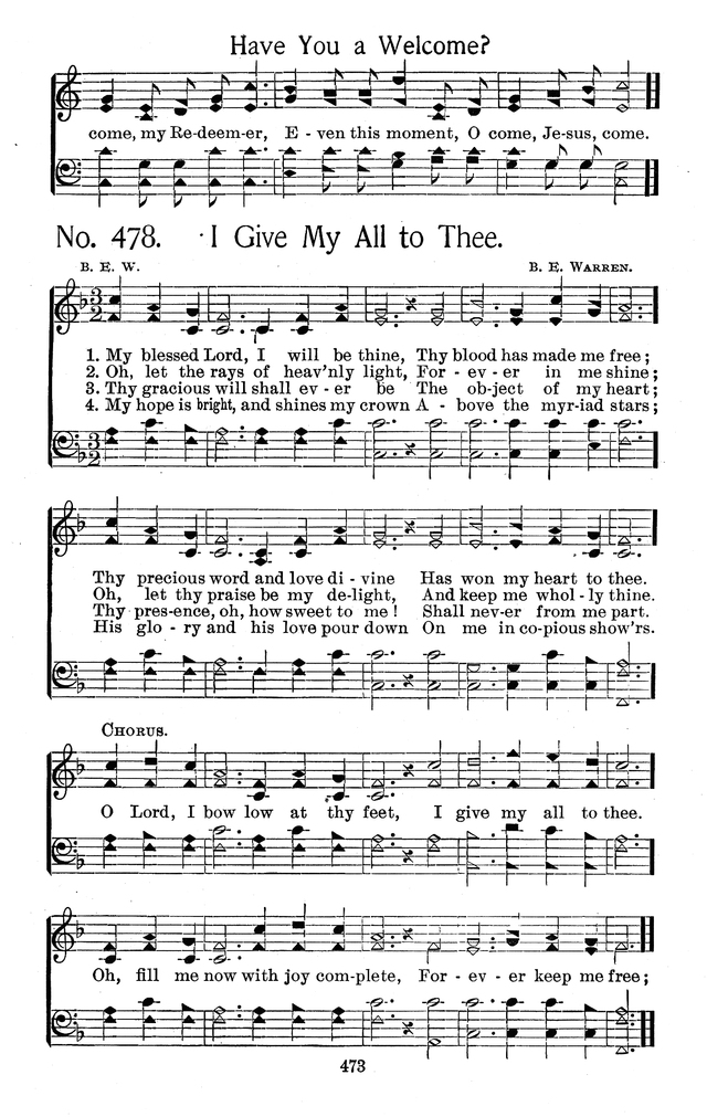 Select Hymns: for Christian worship and general gospel service page 473