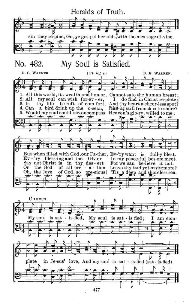 Select Hymns: for Christian worship and general gospel service page 477