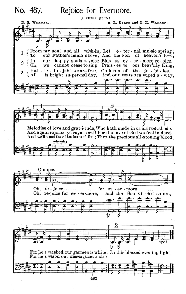 Select Hymns: for Christian worship and general gospel service page 482