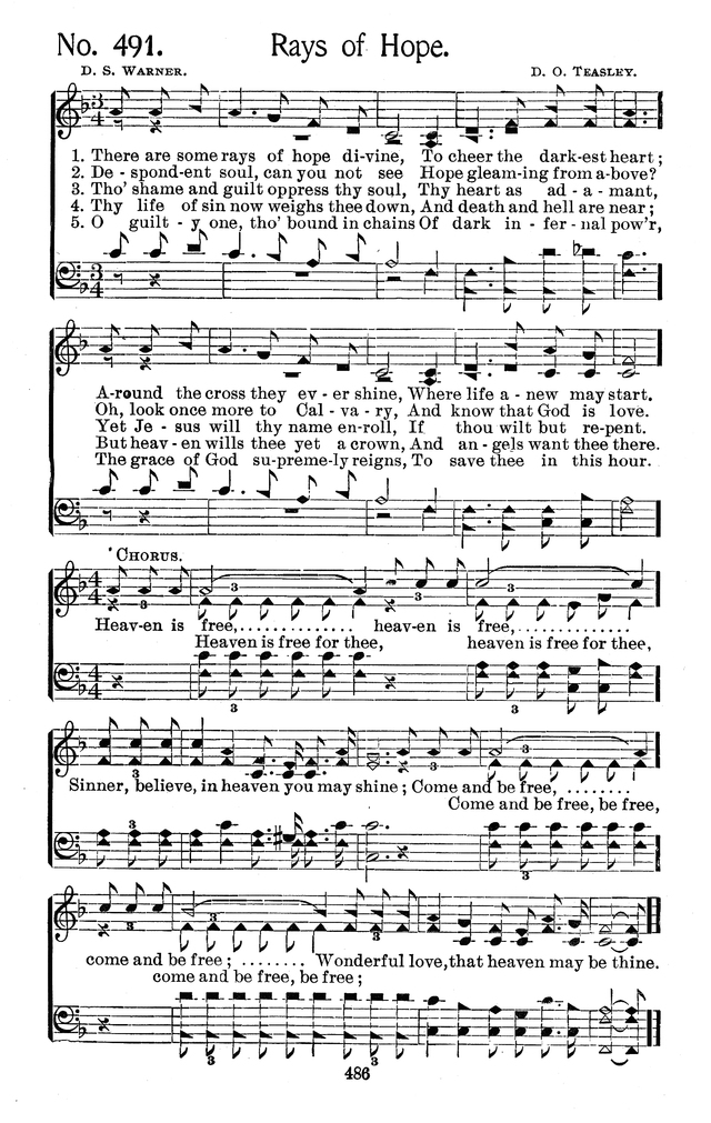 Select Hymns: for Christian worship and general gospel service page 486