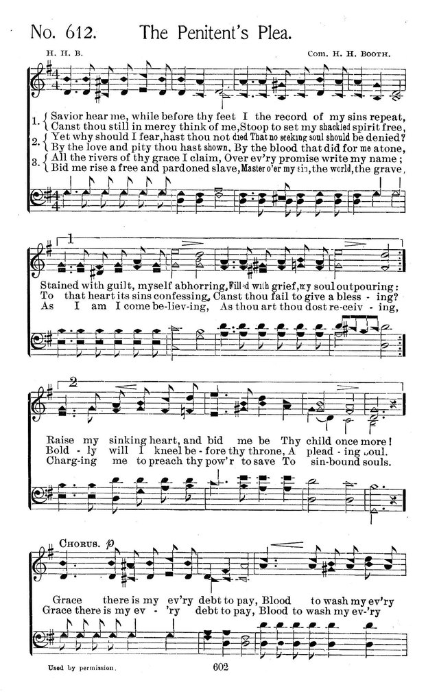 Select Hymns: for Christian worship and general gospel service page 602