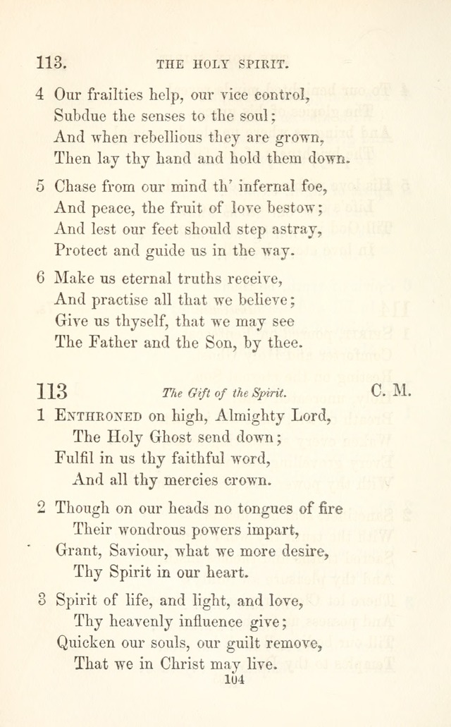 A Selection of Hymns: designed as a supplement to the "psalms and hymns" of the Presbyterian church page 106