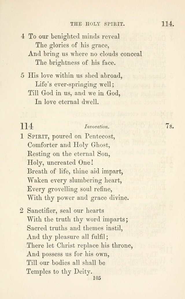 A Selection of Hymns: designed as a supplement to the "psalms and hymns" of the Presbyterian church page 107