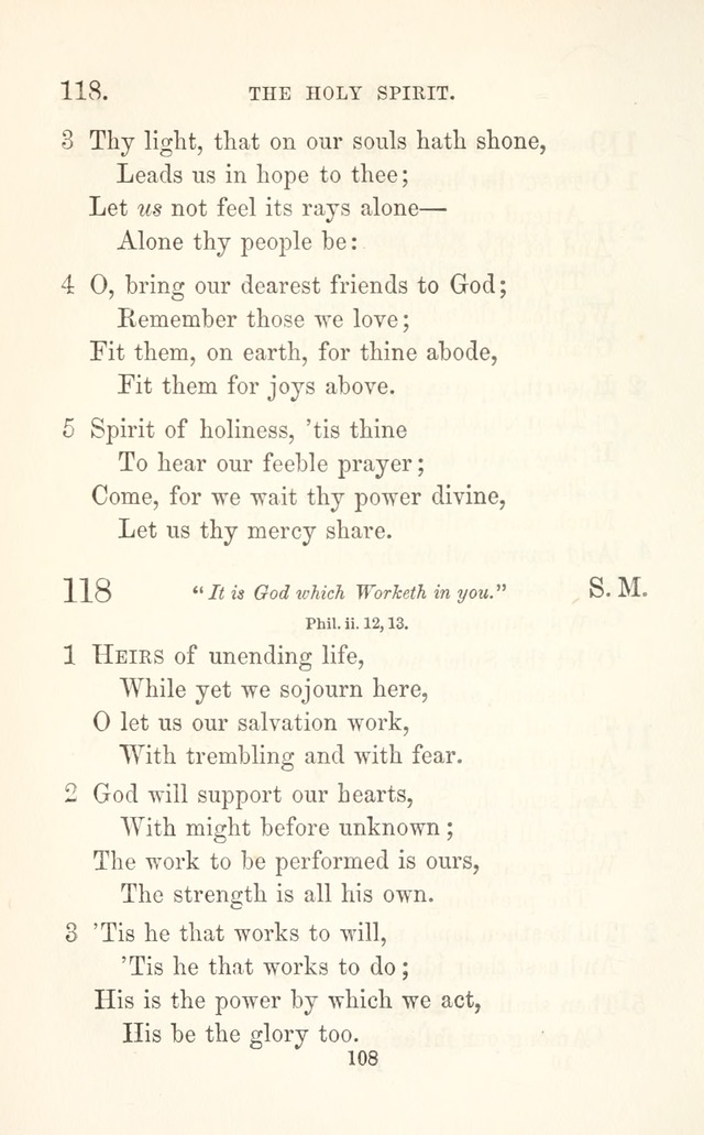 A Selection of Hymns: designed as a supplement to the "psalms and hymns" of the Presbyterian church page 110