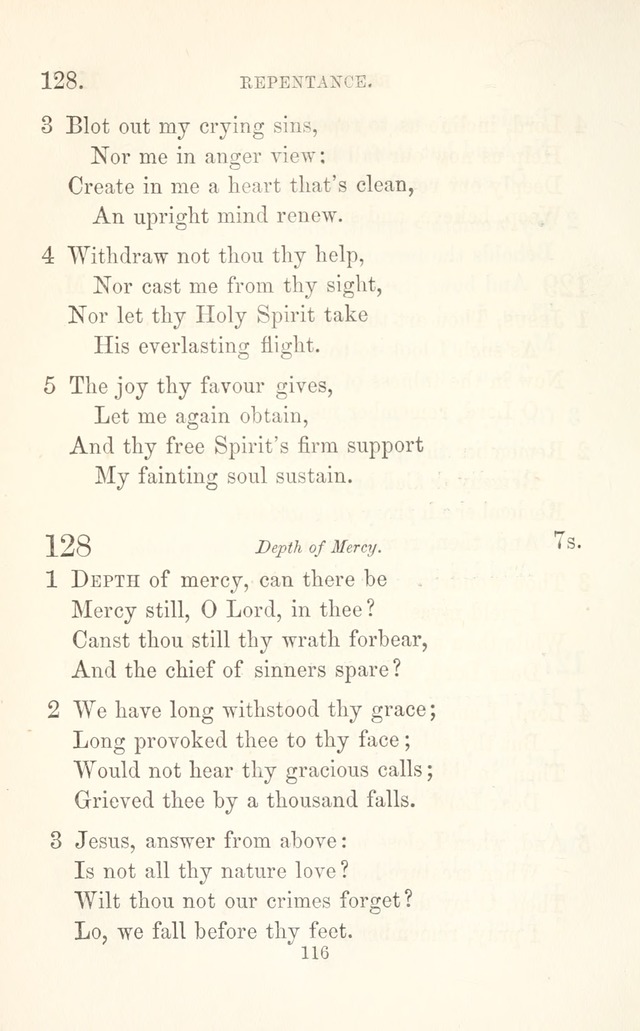 A Selection of Hymns: designed as a supplement to the "psalms and hymns" of the Presbyterian church page 118