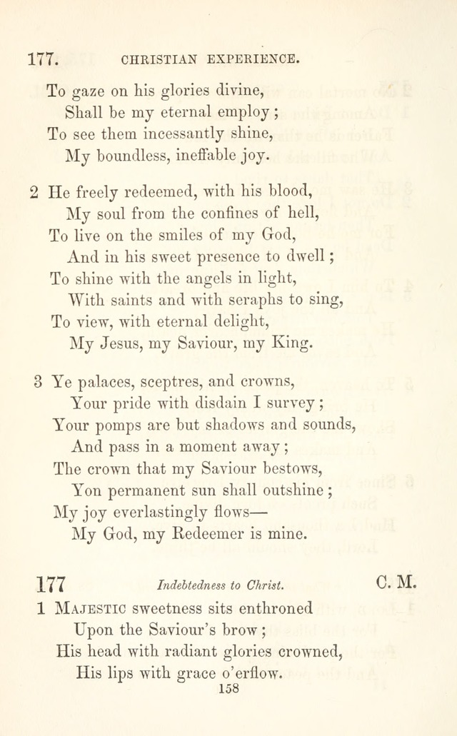 A Selection of Hymns: designed as a supplement to the "psalms and hymns" of the Presbyterian church page 160