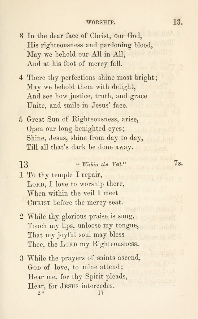 A Selection of Hymns: designed as a supplement to the "psalms and hymns" of the Presbyterian church page 17
