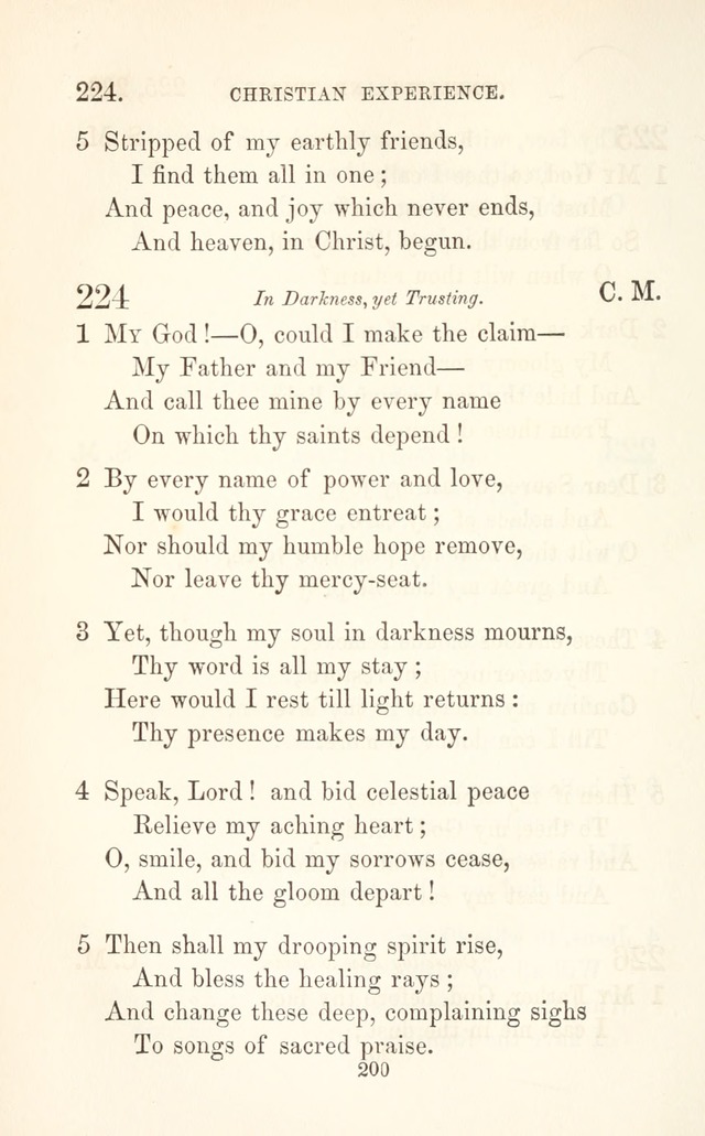 A Selection of Hymns: designed as a supplement to the "psalms and hymns" of the Presbyterian church page 202