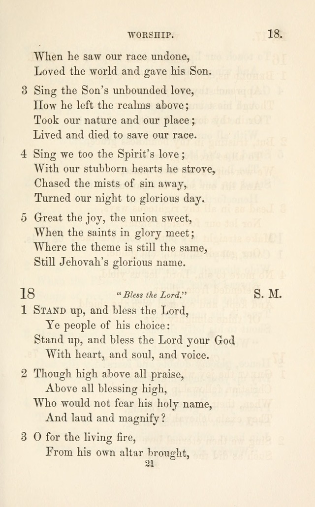 A Selection of Hymns: designed as a supplement to the "psalms and hymns" of the Presbyterian church page 21