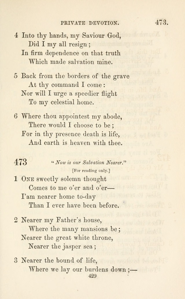 A Selection of Hymns: designed as a supplement to the "psalms and hymns" of the Presbyterian church page 431