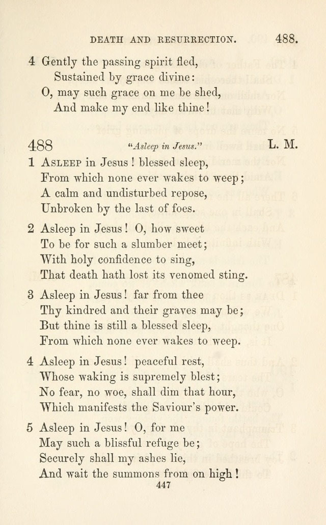 A Selection of Hymns: designed as a supplement to the "psalms and hymns" of the Presbyterian church page 449