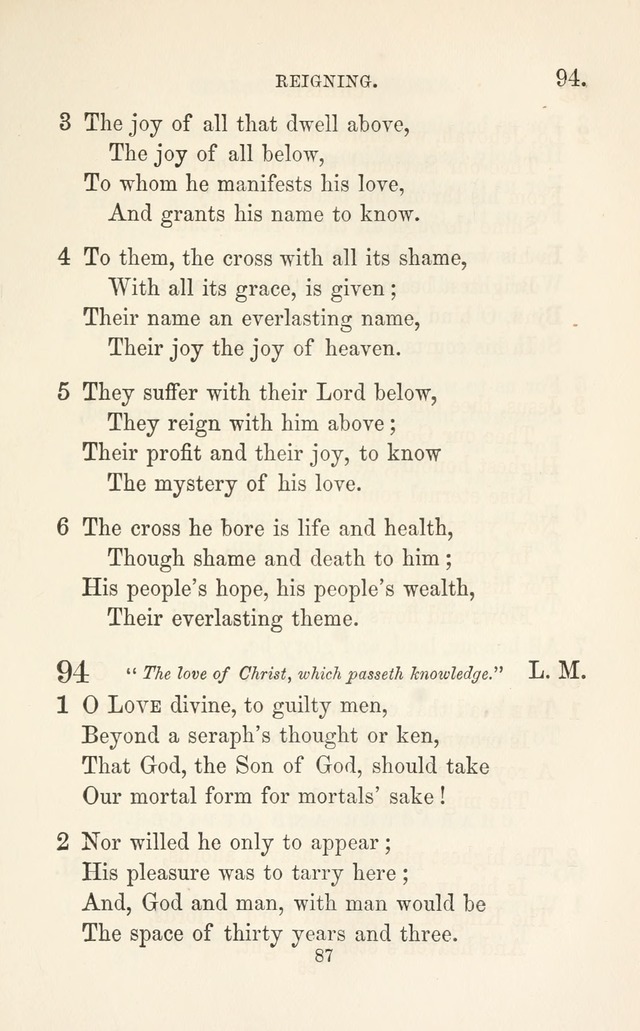 A Selection of Hymns: designed as a supplement to the "psalms and hymns" of the Presbyterian church page 89