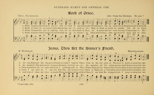 The Standard Hymnal: for General Use page 99
