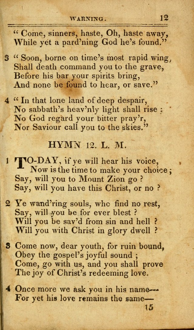 A Selection of Hymns: including a few originals, designed to aid the friends of  Zion in their private and social worship page 15